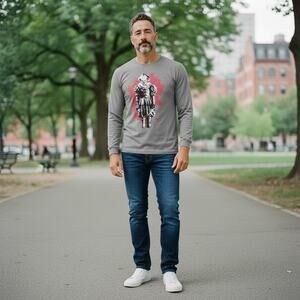 Stephen King's It Chapter Two Pennywise long-sleeve gray T-Shirt M